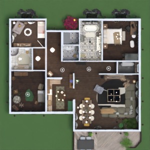 floorplans lighting household apartment bedroom kitchen 3d