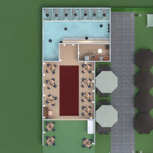 floorplans terasa kavinė studija 3d