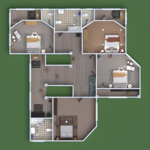 floorplans 公寓 独栋别墅 景观 结构 3d
