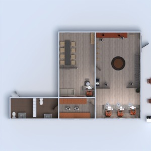 floorplans espace de rangement studio entrée 3d