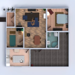 floorplans casa varanda inferior mobílias decoração faça você mesmo banheiro quarto quarto garagem cozinha área externa 3d
