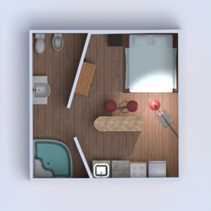 floorplans appartement meubles salle de bains chambre à coucher cuisine eclairage maison 3d
