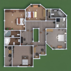 planos casa arquitectura descansillo 3d