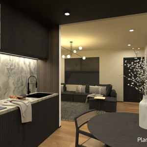 floorplans 公寓 家具 装饰 客厅 改造 3d