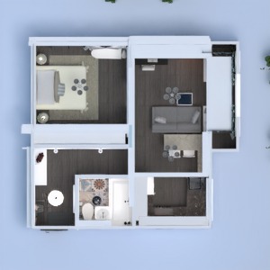 floorplans 公寓 装饰 浴室 卧室 客厅 厨房 改造 单间公寓 玄关 3d
