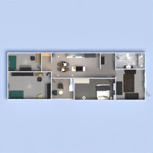 floorplans 独栋别墅 装饰 浴室 卧室 客厅 3d