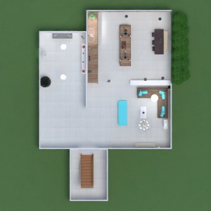 floorplans 独栋别墅 家具 浴室 卧室 客厅 厨房 照明 家电 餐厅 结构 储物室 玄关 3d
