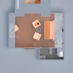 planos casa cuarto de baño dormitorio salón 3d