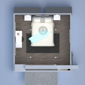floorplans chambre à coucher eclairage 3d