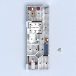 floorplans mobílias banheiro 3d