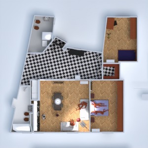 floorplans 独栋别墅 储物室 3d