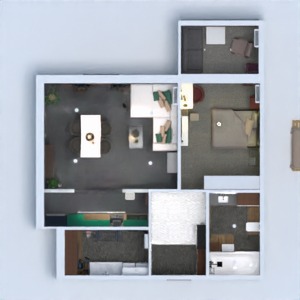 floorplans patamar arquitetura área externa quarto varanda inferior 3d