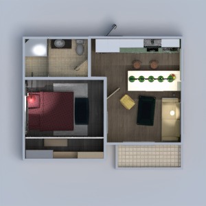 floorplans apartment furniture decor bedroom living room 3d