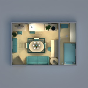 планировки мебель декор спальня гостиная 3d