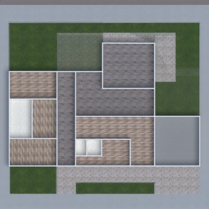 floorplans terasa virtuvė miegamasis kraštovaizdis butas 3d
