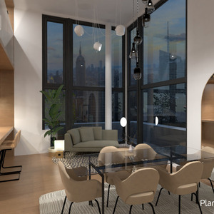 floorplans apartamento casa varanda inferior mobílias arquitetura 3d