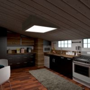floorplans 独栋别墅 露台 家具 浴室 卧室 客厅 厨房 改造 结构 3d