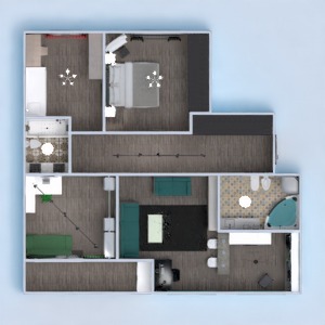 floorplans 公寓 家具 浴室 卧室 客厅 厨房 儿童房 照明 改造 储物室 单间公寓 玄关 3d
