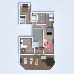 floorplans sypialnia gospodarstwo domowe łazienka garaż 3d