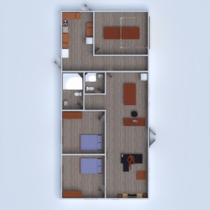 floorplans 独栋别墅 diy 卧室 客厅 厨房 3d