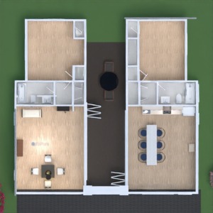 floorplans maison extérieur rénovation 3d