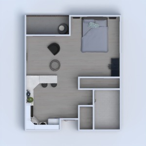 floorplans mieszkanie dom wystrój wnętrz kuchnia mieszkanie typu studio 3d