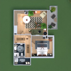 floorplans mieszkanie wystrój wnętrz sypialnia pokój dzienny przechowywanie 3d