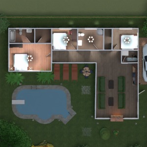 planos apartamento casa hogar arquitectura 3d