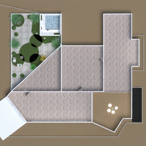 floorplans dom taras na zewnątrz krajobraz architektura 3d