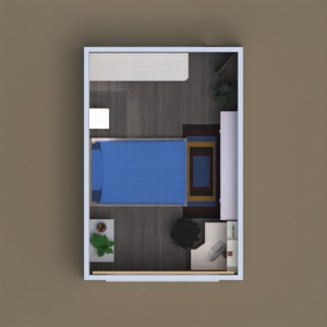 planos apartamento dormitorio habitación infantil 3d