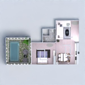 floorplans 公寓 家具 卧室 客厅 厨房 3d