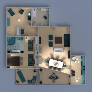 progetti appartamento veranda arredamento decorazioni saggiorno cameretta architettura 3d