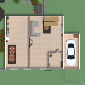 floorplans namas vonia svetainė garažas virtuvė 3d