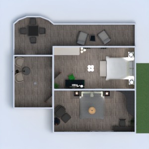 floorplans butas namas terasa baldai 3d