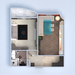 floorplans mieszkanie meble pokój dzienny oświetlenie remont 3d