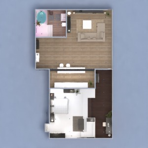 floorplans mieszkanie meble wystrój wnętrz łazienka pokój dzienny kuchnia oświetlenie mieszkanie typu studio wejście 3d