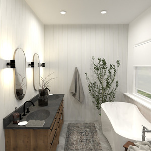 planos apartamento casa cuarto de baño 3d