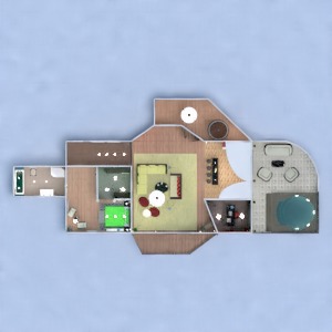 floorplans mieszkanie taras wystrój wnętrz sypialnia pokój dzienny biuro krajobraz mieszkanie typu studio 3d