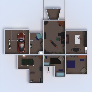 floorplans casa mobílias banheiro quarto quarto garagem cozinha quarto infantil 3d