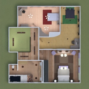 floorplans 独栋别墅 家具 装饰 diy 浴室 卧室 厨房 户外 照明 家电 3d