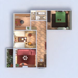 floorplans wohnung möbel dekor do-it-yourself badezimmer schlafzimmer wohnzimmer küche kinderzimmer beleuchtung renovierung lagerraum, abstellraum eingang 3d