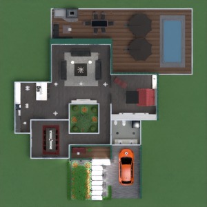 floorplans apartamento casa varanda inferior mobílias banheiro quarto quarto 3d