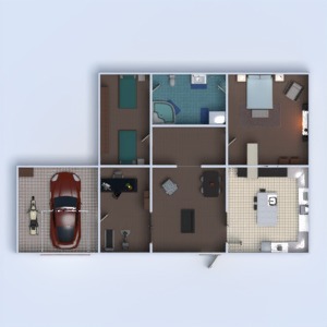 floorplans dom meble wystrój wnętrz sypialnia pokój dzienny garaż kuchnia oświetlenie gospodarstwo domowe jadalnia przechowywanie 3d