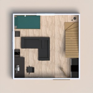 floorplans chambre à coucher salon 3d