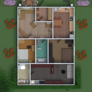 floorplans haus möbel dekor do-it-yourself badezimmer schlafzimmer wohnzimmer küche outdoor landschaft haushalt esszimmer lagerraum, abstellraum eingang 3d