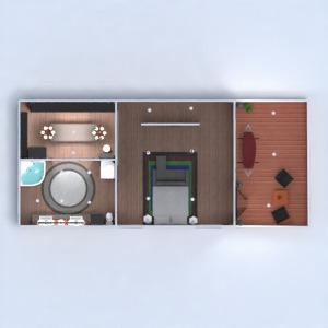 floorplans casa varanda inferior banheiro quarto cozinha área externa paisagismo arquitetura 3d