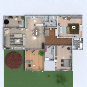 floorplans eclairage garage terrasse salon 3d