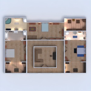 floorplans baldai vonia miegamasis renovacija kraštovaizdis 3d