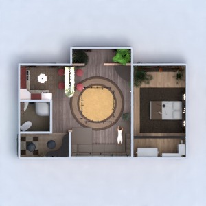 floorplans appartement meubles décoration salle de bains chambre à coucher salon cuisine eclairage rénovation maison salle à manger espace de rangement studio entrée 3d