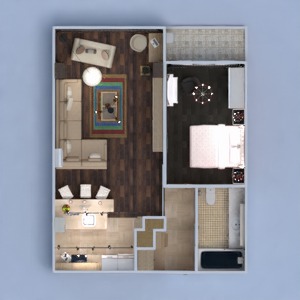 floorplans butas namas baldai dekoras vonia miegamasis svetainė virtuvė apšvietimas renovacija аrchitektūra studija 3d
